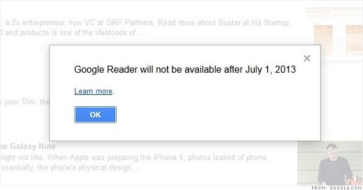 Google Reader to Shut Down